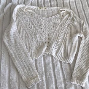 crochet cropped sweater